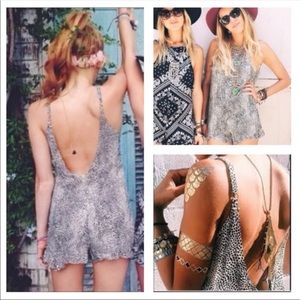 LF x Mika & Gala Animal Print Romper